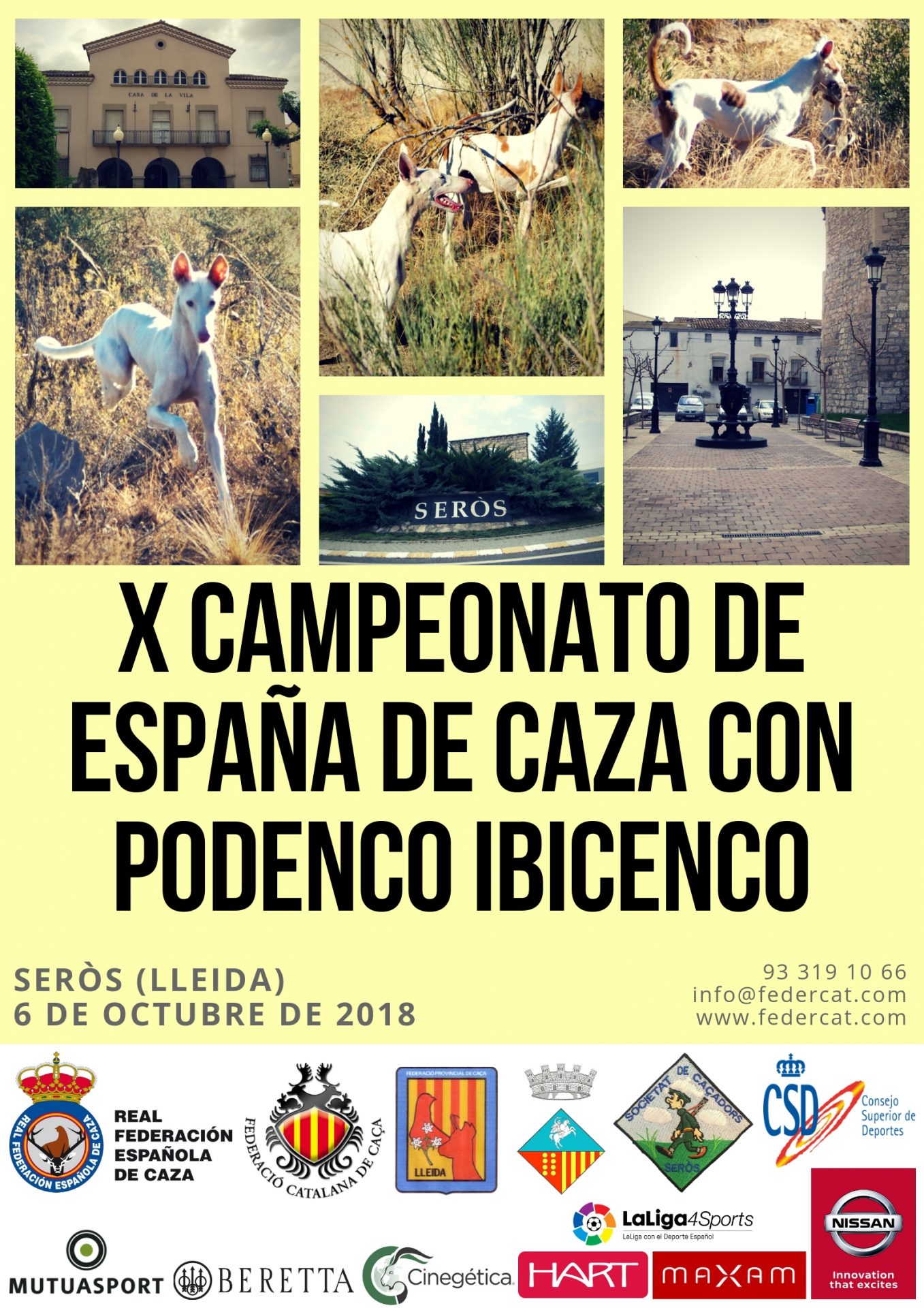 práctica Capataz marzo Serós (Lleida) albergará el próximo 6 de octubre el X Campeonato de España  de Caza con Podenco Ibicenco - Federación Balear de Caza
