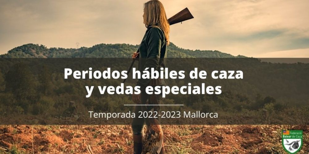 Publicada la orden de vedas de Mallorca para el periodo 2022-2023