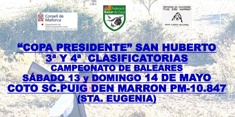 Abierta la inscripción para la participación en la Copa Presidente San Huberto