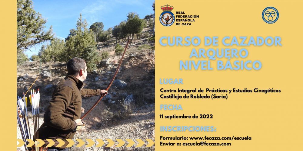 La Escuela Española de Caza impartirá un nuevo curso de cazador arquero el 11 de septiembre