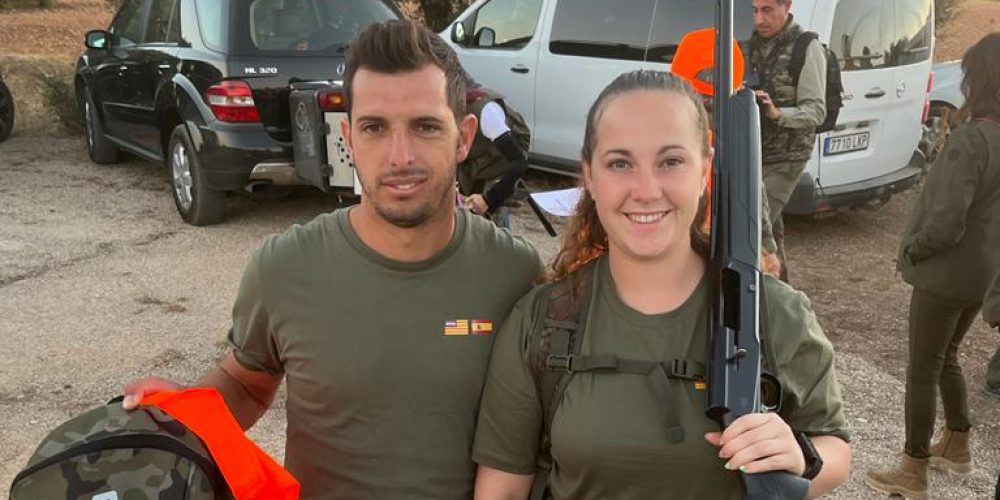 María Batle ha participado en el Campeonato de España Femenino de Caza Menor con Perro