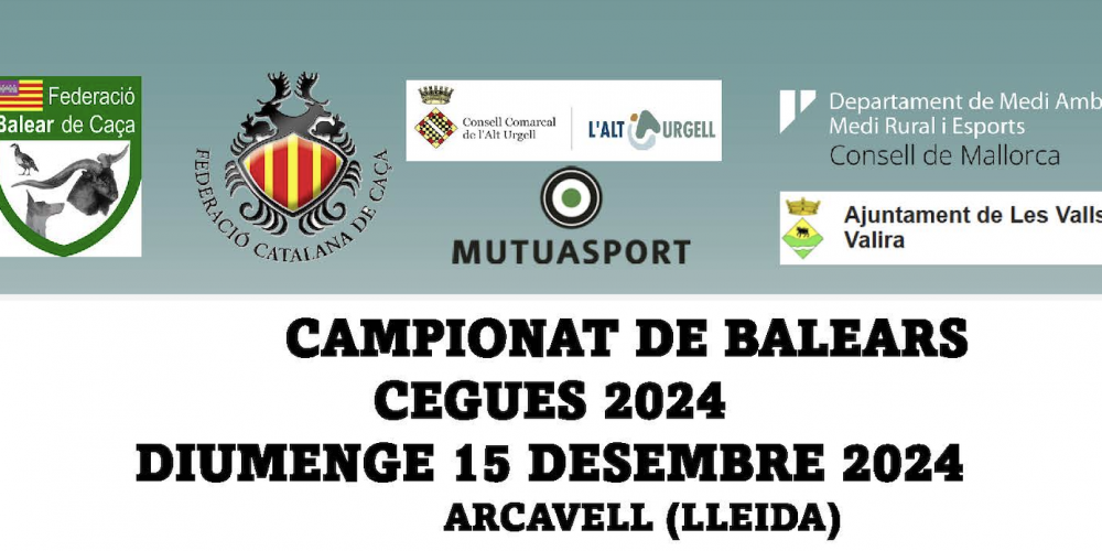 En diciembre llega el Campionat de Baleares de Cegues 2024