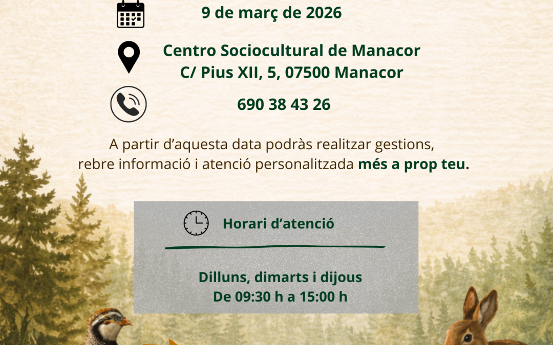 cartel oficina nueva manacor balcaza