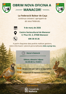 cartel oficina nueva manacor balcaza