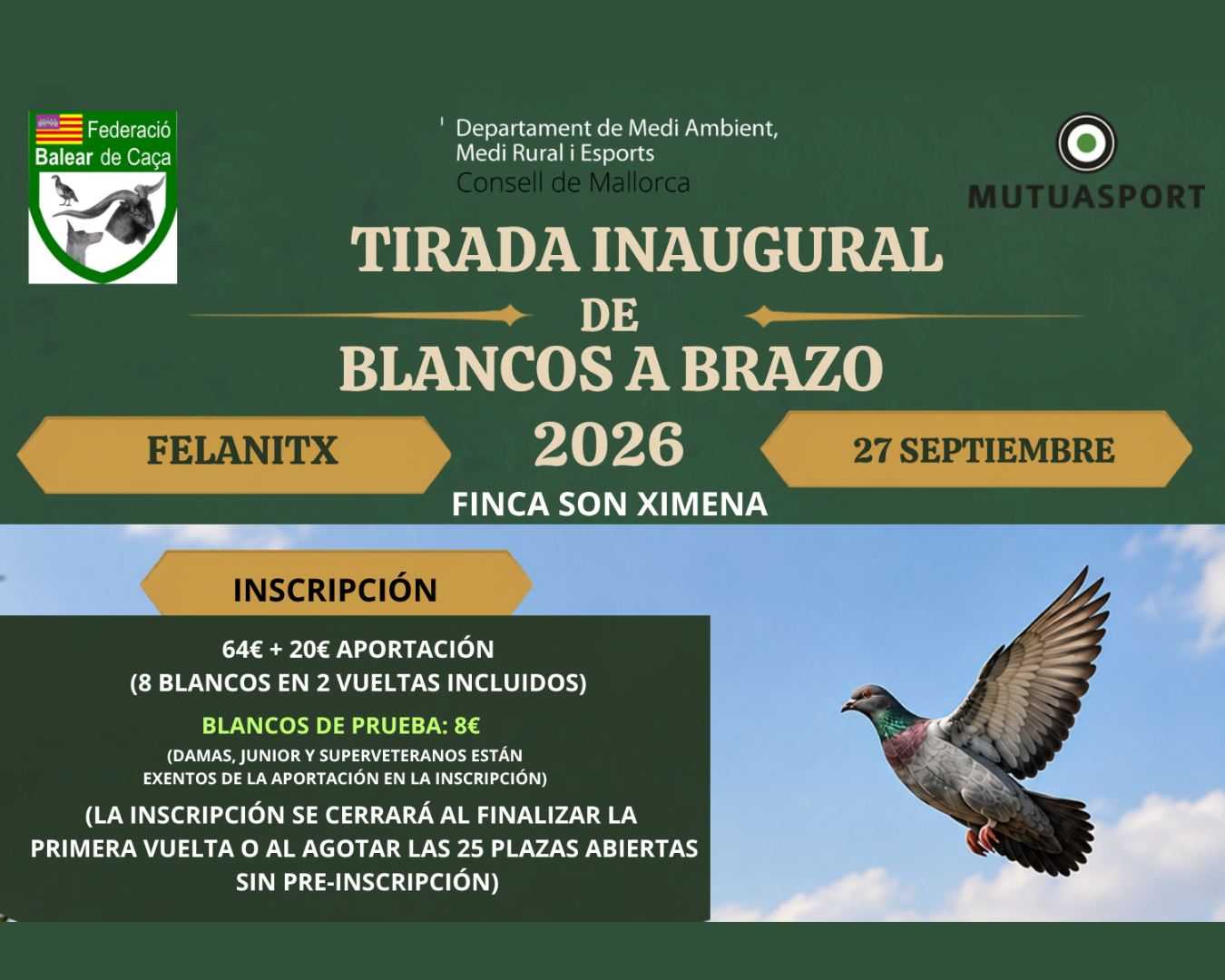Tirada Inaugural de Blancos a Brazo 2026