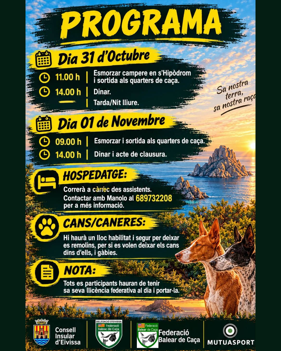 cartell trobada cans eivissencs